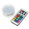 thumbnail image 1 of IP68 Waterproof RGBWY 10LEDs Remote Control Submersible Underwater Lamp Mini Floral Vase Base Light with 1 Controller for Wedding Party Decoration, 1 of 7