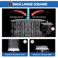 thumbnail image 2 of Shower Head, 5 Setting High Pressure Handheld Showerhead, Rain Shower Heads Combo Hard Water Softener with 60" Hose for Bathroom (Black), 2 of 6
