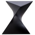 thumbnail image 1 of LeisureMod Randolph Modern Accent Vanity Stool Side and End Table, Black, 1 of 5