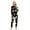 Black-Mom, variant on Matching Family Pajamas Cute Bat Ghost Print Long Sleeved Hooded Jumpsuit Parent-Wear One Piece Sleepwear Black-Mom