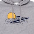 thumbnail image 2 of Instant Message - Speed Boat - Men's Pullover Hooded Fleece Sweatshirt, 2 of 6