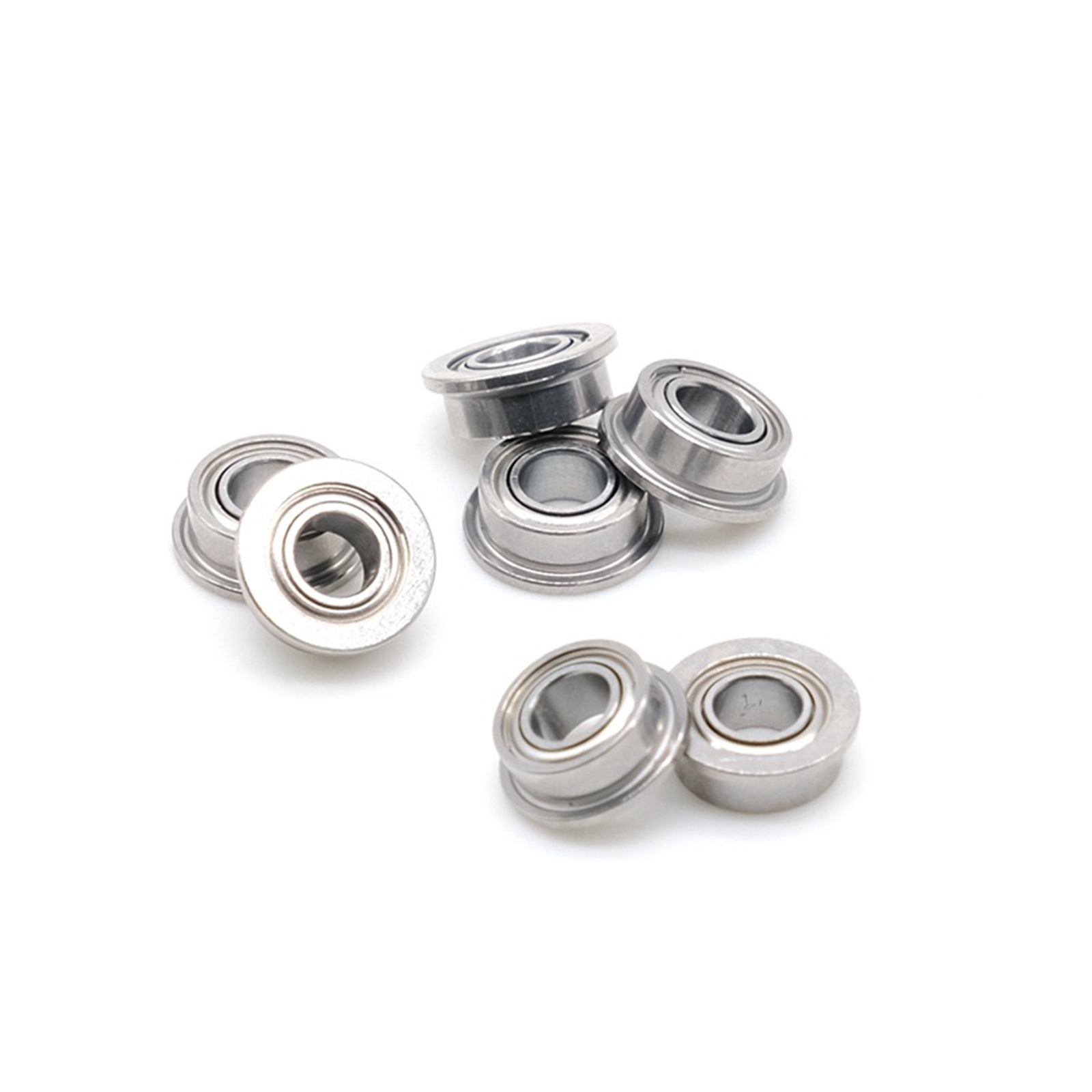 10Pcs MF63ZZ 3x6x2.5 Mm ABEC-7 Flange Bearings Deep Groove Ball Bearing MF63Z MF63 ,Quiet and Smooth