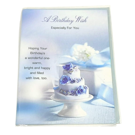 8X5.5 in. Happy Birthday Greeting Card with Envelop: 1CT