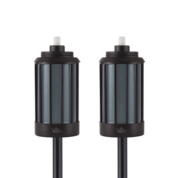 TIKI Brand 2-Pack Easy Install 65 inch TIKI Torch Retro Stripe