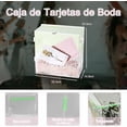 thumbnail image 3 of Caja de Tarjetas de Boda Transparente con Candado y Ranura, Caja Regalo Acrílica Buzón Decorativo de Tarjeta Fiesta, Alcancía de Sobres de Dinero para Recepción Boda Cumpleaños Graduación Baby Shower, 3 of 4