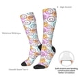 thumbnail image 4 of Pofeuu Donuts and Coffee Print Stockings, Adult Running Hiking Socks for Youth and Adult, 4 of 6