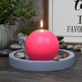 thumbnail image 4 of Zest Candle 2-Piece Ball Candles, 4-Inch, Hot Pink, 4 of 8