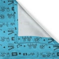 thumbnail image 4 of Ambesonne Cinema Window Valance, Doodle Movie, 54" X 18", Pale Blue and Black, 4 of 5