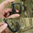 thumbnail image 4 of Yucurem Outdoor D-shaped Backpack Carabiner Plastic Steel Hanging Clasp Mountaineering Essential (Black), 4 of 8