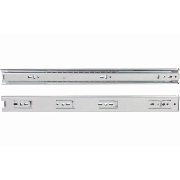 Knape and Vogt KV4400B22 Knape and Vogt 4400B 22 4400 Series 22 Inch Full Extension Side Mount Ball Bearing Drawer Slide with 65 Lbs Weight Capacity Pair