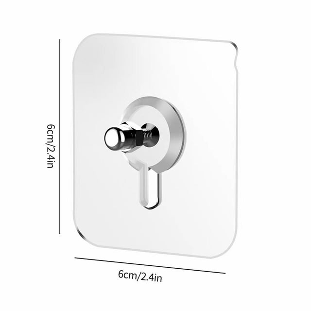 JJKBVCLO Adhesive Hooks Heavy Duty Wall Hooks For Hanging Wall Hangers Without Nails 2 In 1 Screw Sticker For Wall Mount Shelf Waterproof Rustproof For Kitchen Bathroom Home Office