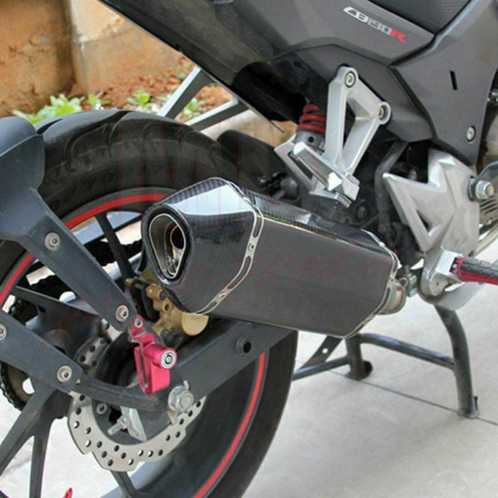 KOlightning Universal 51mm Motorcycle Exhaust Muffler – 17.3 Inch Slip-on Baffle Tip For Dirt Bikes