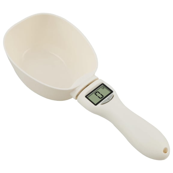 Digital Spoon Scale for Accurate Pet Food Measuring, LED Display, Removable Handle, Kitchen Use