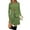 Army Green, variant on Women's Fashion Casual Dress with Pockets, Decorative Buttons, Christmas Prints, Round Neck and Long Sleeves for Practical Holiday Wear,Wine,L