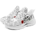 thumbnail image 3 of Coolcustomize Men's Gothic Running Shoes Skull Punk Cool Sneakers Women's Lightweight Breathable Casual Streetwear Walking Sneakers for Gym, 3 of 7