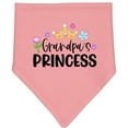 thumbnail image 2 of Inktastic Grandpa's Princess Crown and Flowers Baby Bandana Bib, 2 of 4