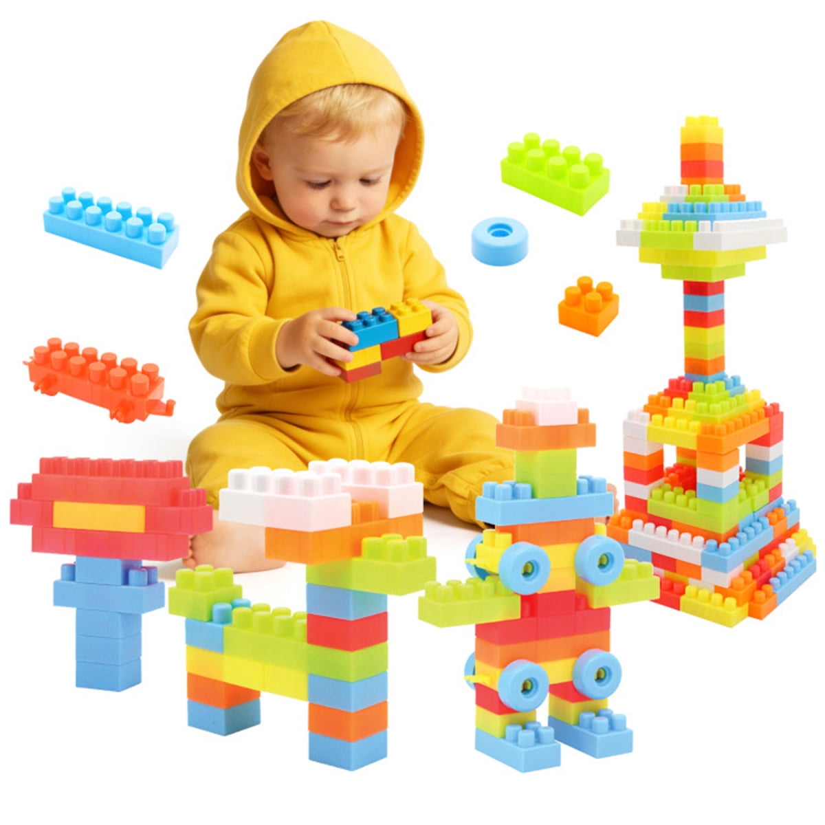 CDX Blocks: Flyer - 539 Pieces, Building Brick Set, Gravity