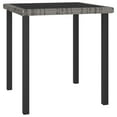 thumbnail image 1 of vidaXL Garden Dining Table Grey 70x70x73 cm Poly Rattan, 1 of 4