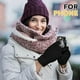 thumbnail image 5 of Guantes de invierno para pantalla táctil, 2 uds., guantes tejidos, puños elásticos, guantes cálidos de invierno, 5 of 5