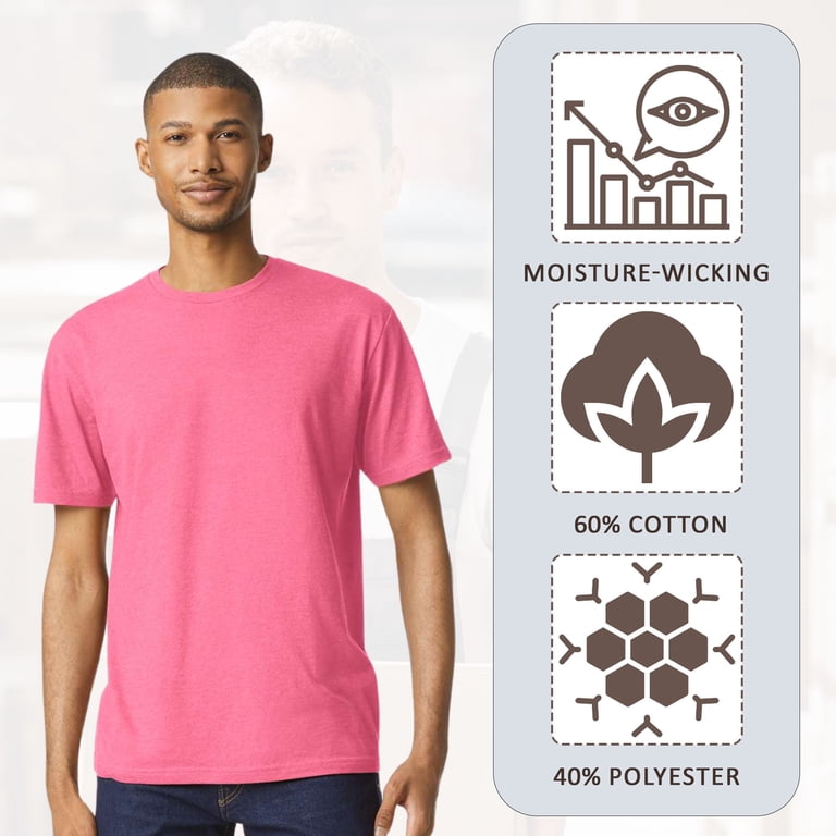 Gildan Men's Softstyle CVC T-Shirt, 4.6 oz. 60/40 Cotton/Polyester