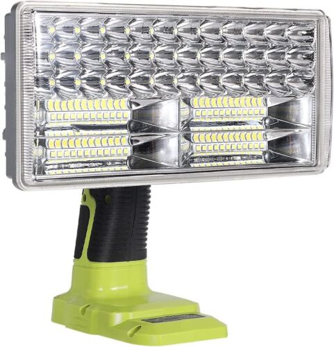 4200LM Cordless LED Work Light Powered by Ryobi 18V ONE+ Li-ion Ni-Cad Ni-Mh Battery, Ryobi 18V Flashlight Spotlight with 9" Zinc Alloy Lamp Cap, Use for Emergency, Camping, Hiking