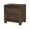 Brown, variant on Nathaniel Home Storage Nightstand with 2 Drawers, Faux Velvet Upholstered Nightstand, Modern Bedside Table with Nail Head Trim, Brown