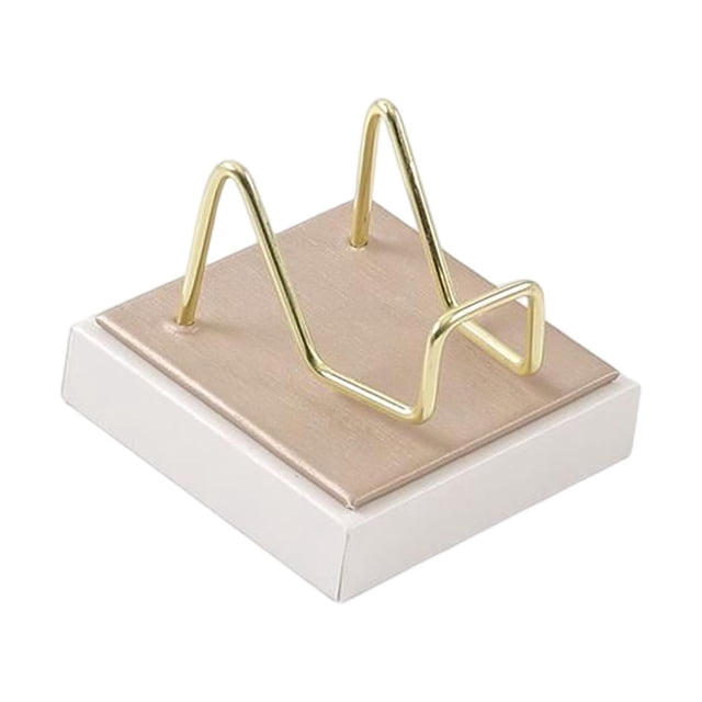Soporte de exhibición multiusos, estante de almacenamiento decorativo, ligero para pequeñas M (champán blanco)