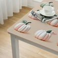 thumbnail image 4 of nygtbtfer Fall Tablecloth Rectangular, Thanksgiving Orange Watercolor Pumpkins Blue Table Cover for Party Picnic Dinner Decor, 4 of 7