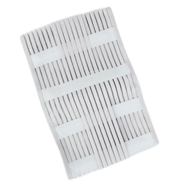 Soutien Lombaire, Orthèse Dorsale de Compression Respirante Élastique avec 4 Plaques en Acier pour Cartilage, Protection de la Taille pour Fixer la Taille, Gris