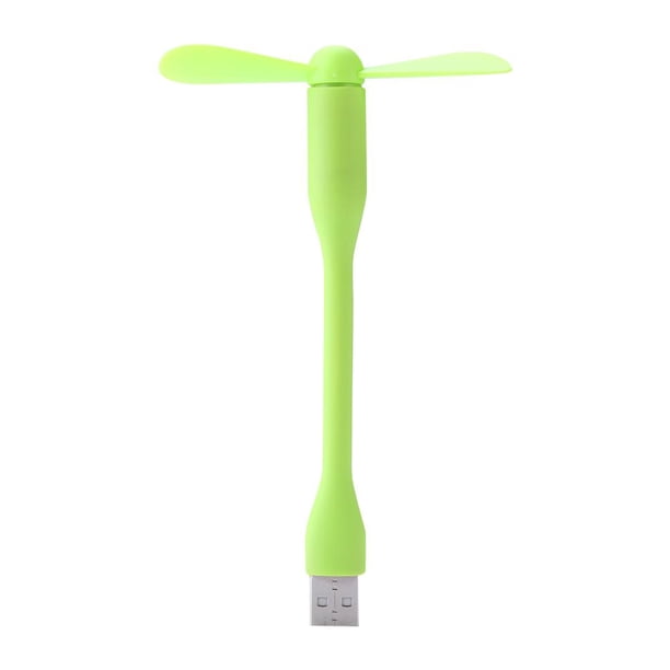 Mini ventilador USB portátil flexible para Power Bank/Laptop Summer Gadget Green