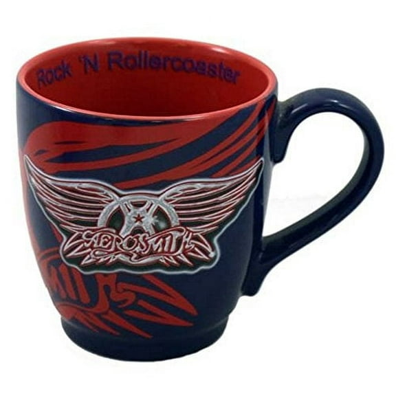 Exclusive Disney Parks Rock 'N' Rollercoaster Aerosmith Wings Guitar logo Coffee Cup Mug