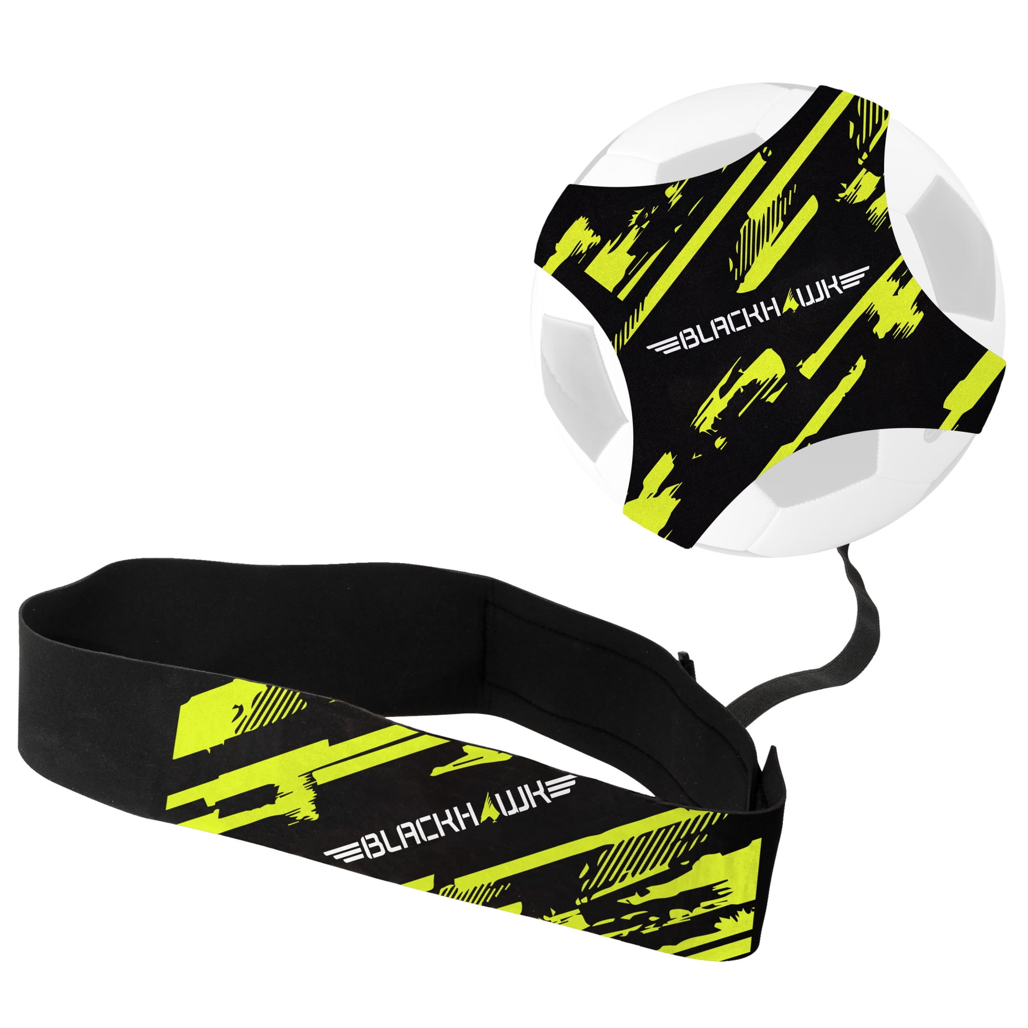 Franklin Sports Soccer Ball Training Belt - Blackhawk Pass-Pal Soccer Kick Trainer + Practice Equipment Accessory - Solo Soccer Passing, Shooting + Skills Trainer Belt - Fits All Size Soccer Balls