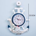 thumbnail image 3 of PENGXIANG Mediterranean Style Anchor Wall Clock Creative Clock for Home Decoration for Living Room Bedroom Study, 3 of 3
