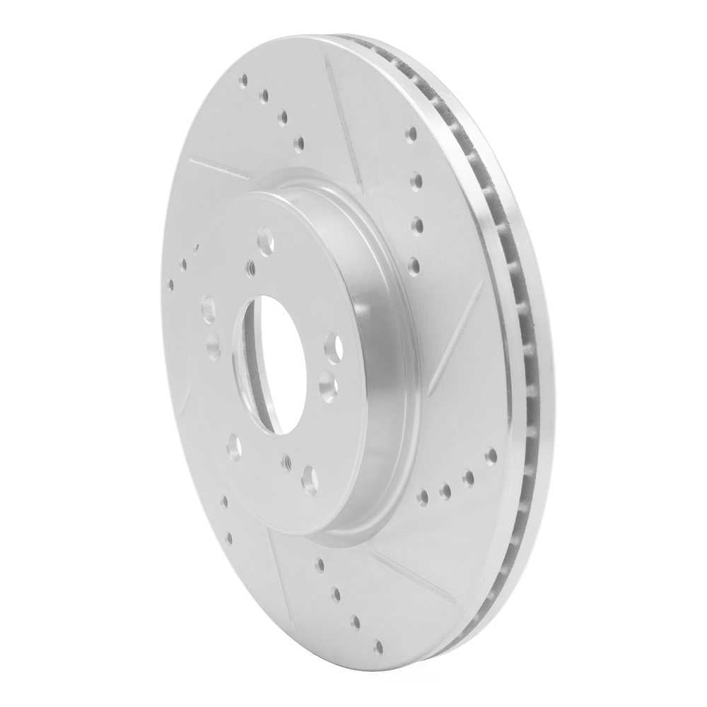 Dynamic Friction Company 631-59037R DFC Brake Rotor - Drilled And Slotted - Silver