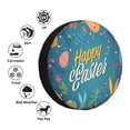 thumbnail image 4 of Fotbe Happy Easter Pattern Spare Tire Cover Thickening Universal Fit for Jeep, Trailer, RV, SUV, Truck, Tough Tire Wheel Soft Cover-17 inch, 4 of 6