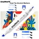 thumbnail image 2 of Set de arte con doble punta de alcohol Markers AnyMark, 120 colores, con bolsa, 2 of 6