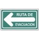 thumbnail image 1 of Letrero de Señal de Evacuación Señalamientos de Evacuación 20x20 cm De Evacuación Ruta de Evacuación Izquierda Fotolumin, 1 of 1