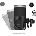 thumbnail image 2 of New Stroller, Bicycle, Scooter, Kayak Cup Holder Compatible with Yeti Rambler 10-40 Oz. Models. Super Secure. 360 Degrees Rotatable. Anti-Shake Spill Resistant. (Black), 2 of 5