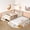 Beige MDF Pine Plywood Twin, variant on LHSHID Full with built-in bookshelves and small staircase,high-quality safety rails,and Trundle,Beige