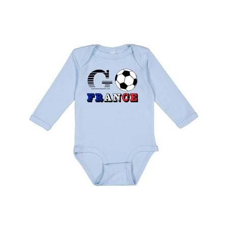 

Inktastic Go France- Soccer Football Gift Baby Boy or Baby Girl Long Sleeve Bodysuit