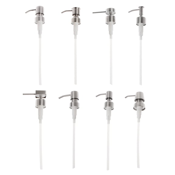Stainless Steel Soap and Lotion Dispenser Pumps for Head Manual Press for Head Replacement for Your Bottles Rustproof Du