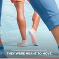thumbnail image 5 of Feetures Elite Max Cushion No Show Tab Ankle Socks - Sport Sock with Targeted Compression - Vibrant Reef, M (1 Pair), 5 of 7