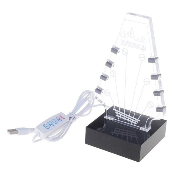 Guitar Pick Rack with Base for Picks Storage & Display Light Up Guitar Pick Holder Acrylic Electric Guitar Pick Stand