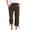 049 Brown, variant on Valentines Day 2025! Trousers For Womens Plus Size Slacks 3/4 Capri Pants Pockets Trousers Solid Color Slacks Drawstring Pants Straight Leg Trousers Wide Leg Slacks Loose Stretch Pants