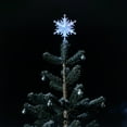 thumbnail image 6 of HAITIANS Christmas Tree Top Decoration, Led Rotating Snowflake Projector Light, Silver Sequins Inserted Into The Indoor Family Christmas And New Year Party Holiday Night Christmas Tree Decoration, 6 of 6