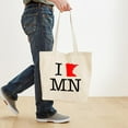 thumbnail image 4 of CafePress - I Love MN Minnesota Tote Bag - Unisex Canvas Tote Bag, Beige, 1-Piece, 4 of 7