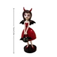 thumbnail image 3 of Halloween Girl Resin Tabletop Figurine, Vintage Cartoon She Statue, Spooky Cute Decor for Mantel Shelf Entryway, Halloween Party Decoration Gift Collectible, 3 of 6