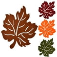 thumbnail image 7 of 8 Pcs Fall Maple Leaf Placemats Thanksgiving Harvest Maple Leaf Shaped Placemats Felt Non-Slip Heat Resistant Table Mats Coasters Tablecloth for Autumn Fall Home Dinner Decorations, 7 of 7