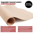 thumbnail image 2 of ELW Tooling Leather Vegetable Tanned 6-7 oz. 2.4-2.8mm Heavy Thickness Weight Size: 16"x60"  Pre-Cut Leather Sheets 6" to 48" Cowhide Sheets Shoulder & Sides in Full Grain Leather for Stamping, 2 of 9