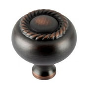 Bulldog Round Cabinet Knob 1 in. D 2 pk
